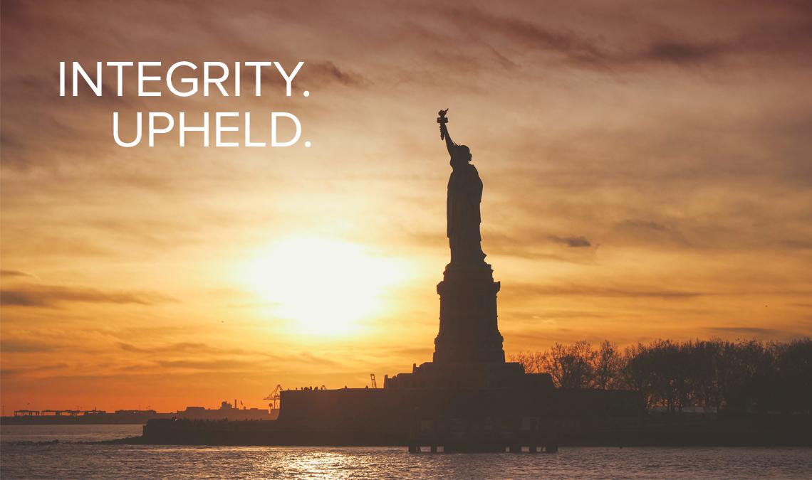 BUA Integrity Upheld - NY Statue of Liberty
