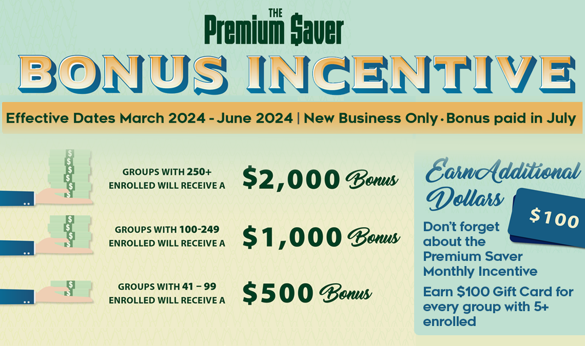 Premium Saver Incentive 2024